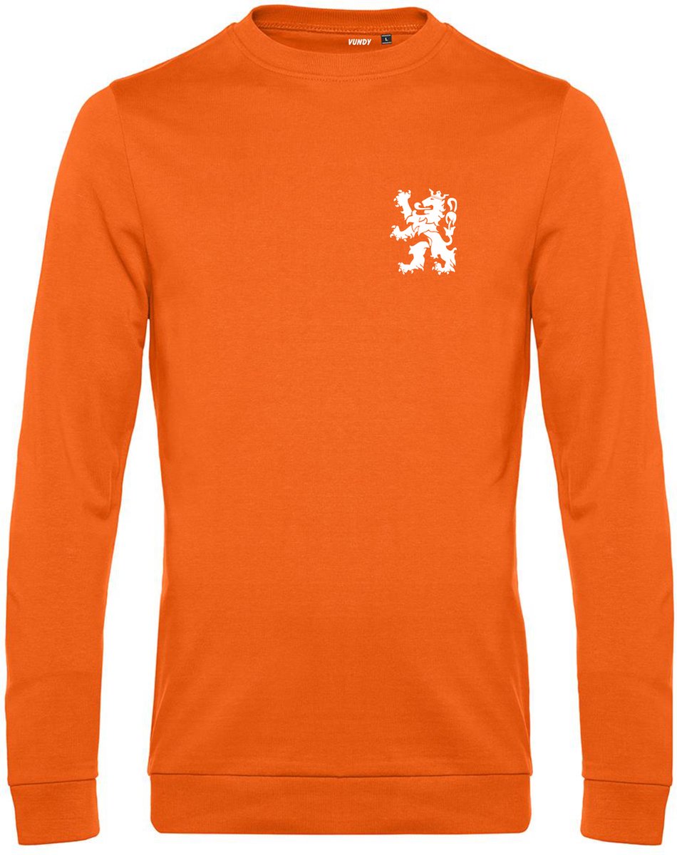 Sweater Holland Leeuw Klein Wit | Oranje Shirt | Koningsdag Kleding | Oranje | maat XXL